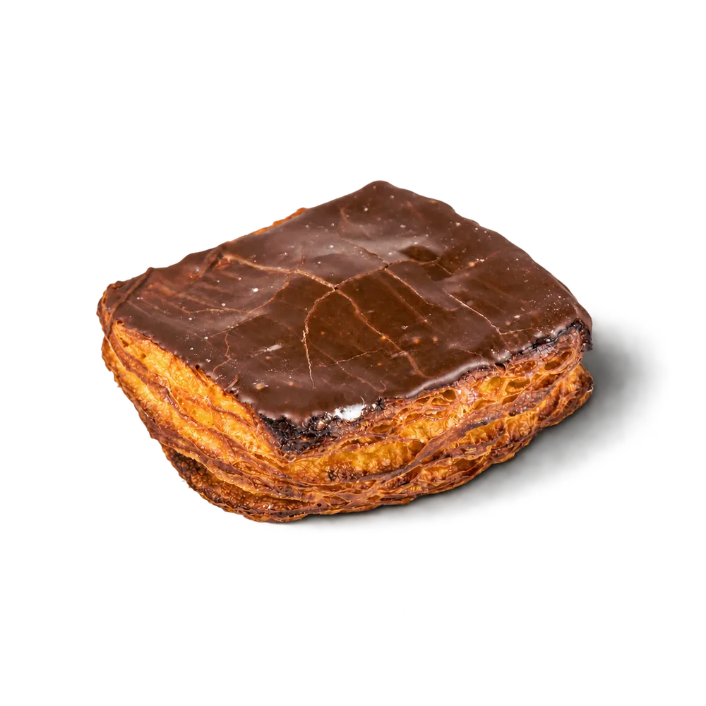 Vierkant choco pudding