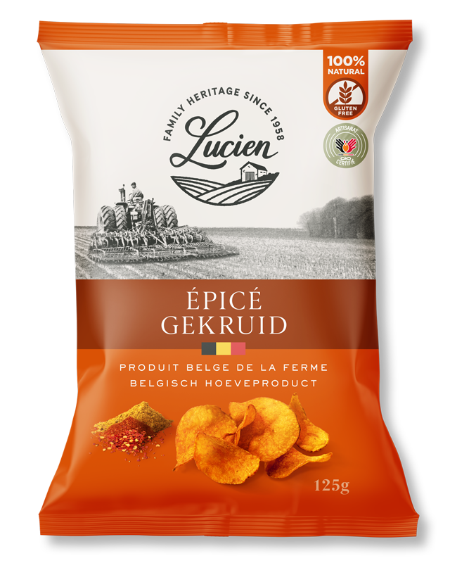 Pittig gekruide chips